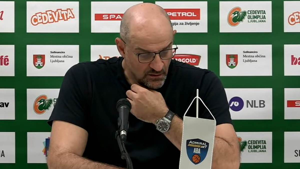  Trener Cedevita Olimpije ljut nakon poraza od Partizana 