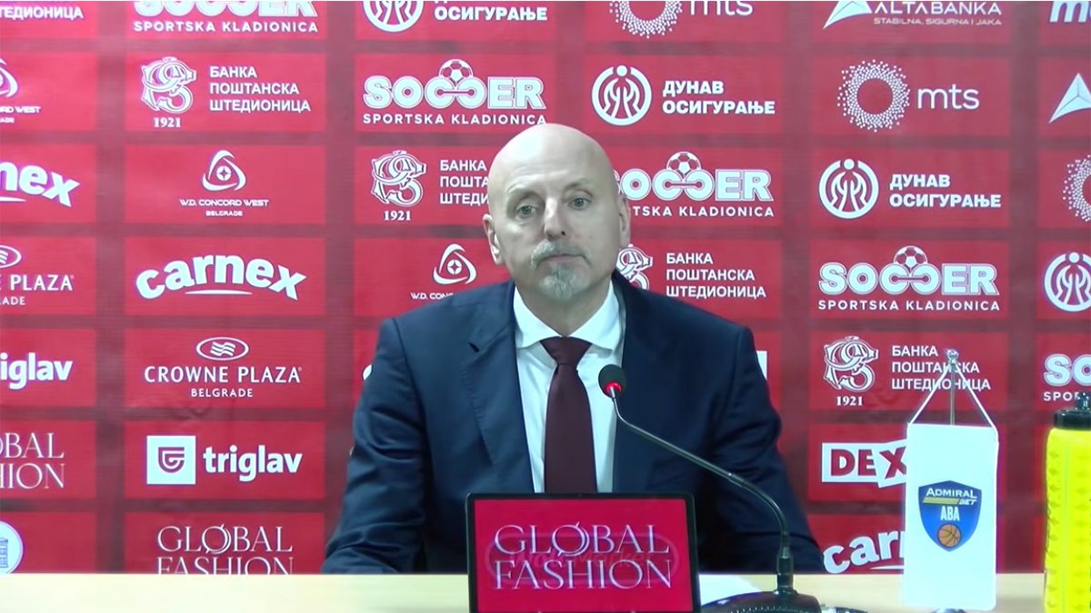  Saša Obradović o utakmici Crvena zvezda Kluž 