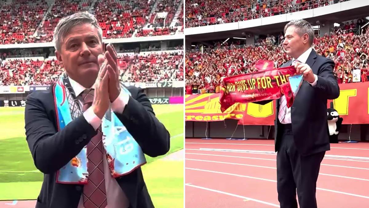  Dragan Stojković Piksi na otvaranju novog stadiona Nagoje 