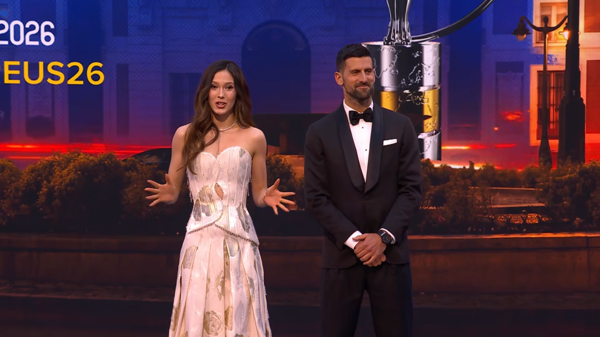  Novak Đoković i Ajlin Gu na dodjeli Laureus nagrada 