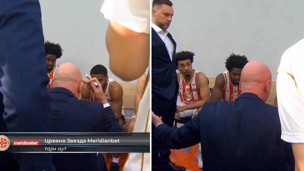 Saša Obradović bijesan na igrače Crvene zvezde  