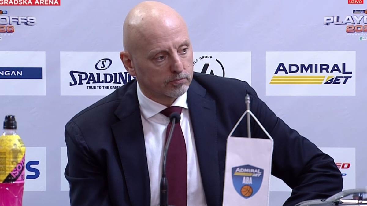  Saša Obradović poslije meča Partizan Crvena zvezda 
