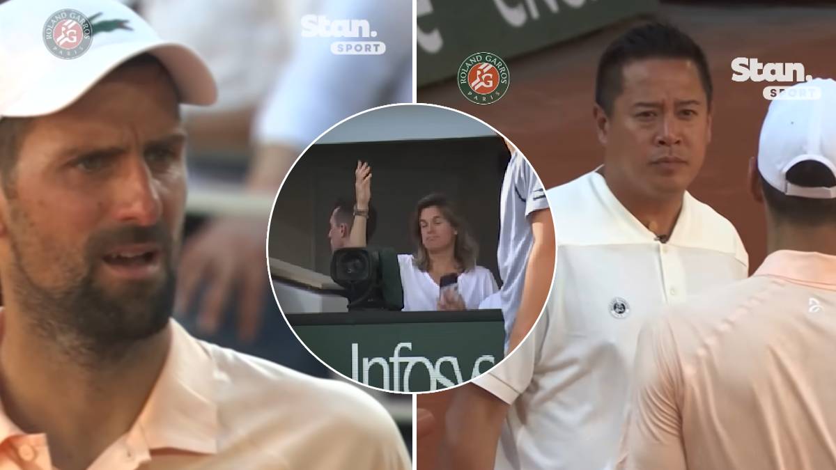  novak djokovic se svadjao sa sudijom zbog svjetla na rolan garosu  