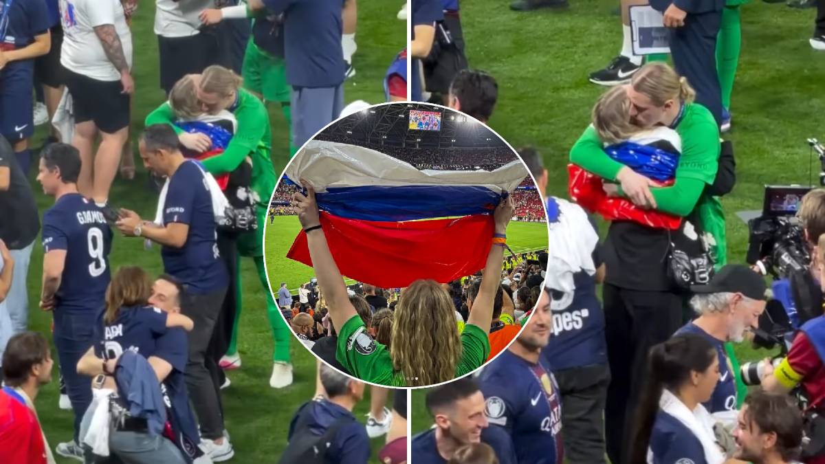  Ruska zastava na finalu Lige šampiona 
