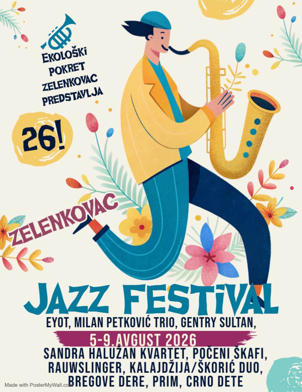  Počinje 26. Internacionalni Zelenkovac Jazz Festival: Program od 5. do 9. avgusta 