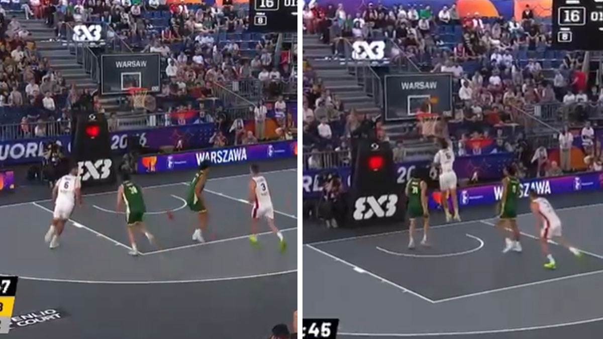 Basket Srbija Australija potezi Strahinje Stojačića  