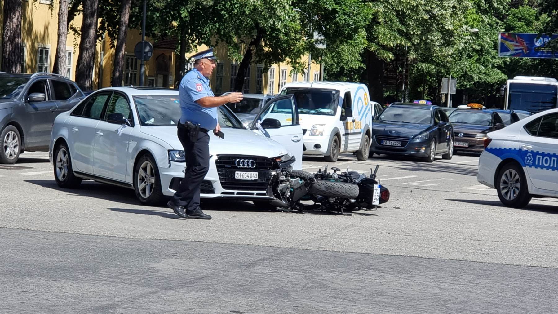  Sudar auta i motora u centru Banjaluke 