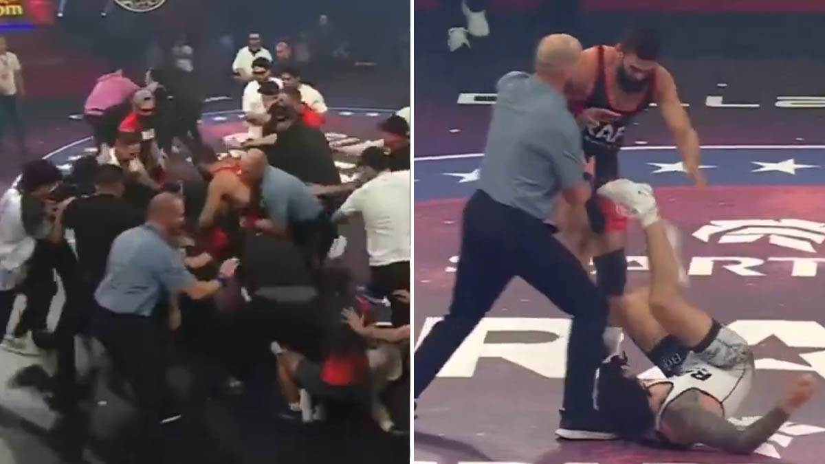  Opšta tuča usred MMA borbe 