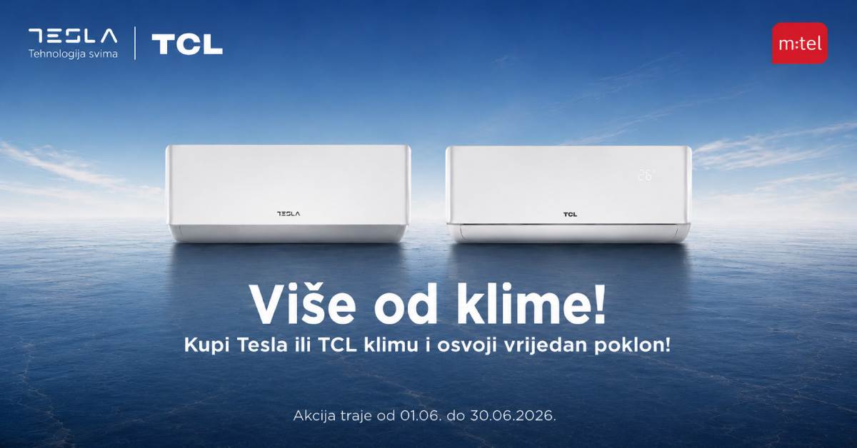  Rashladite dom i obradujte se vrijednim poklonom uz Tesla i TCL klime iz m:tel ponude 