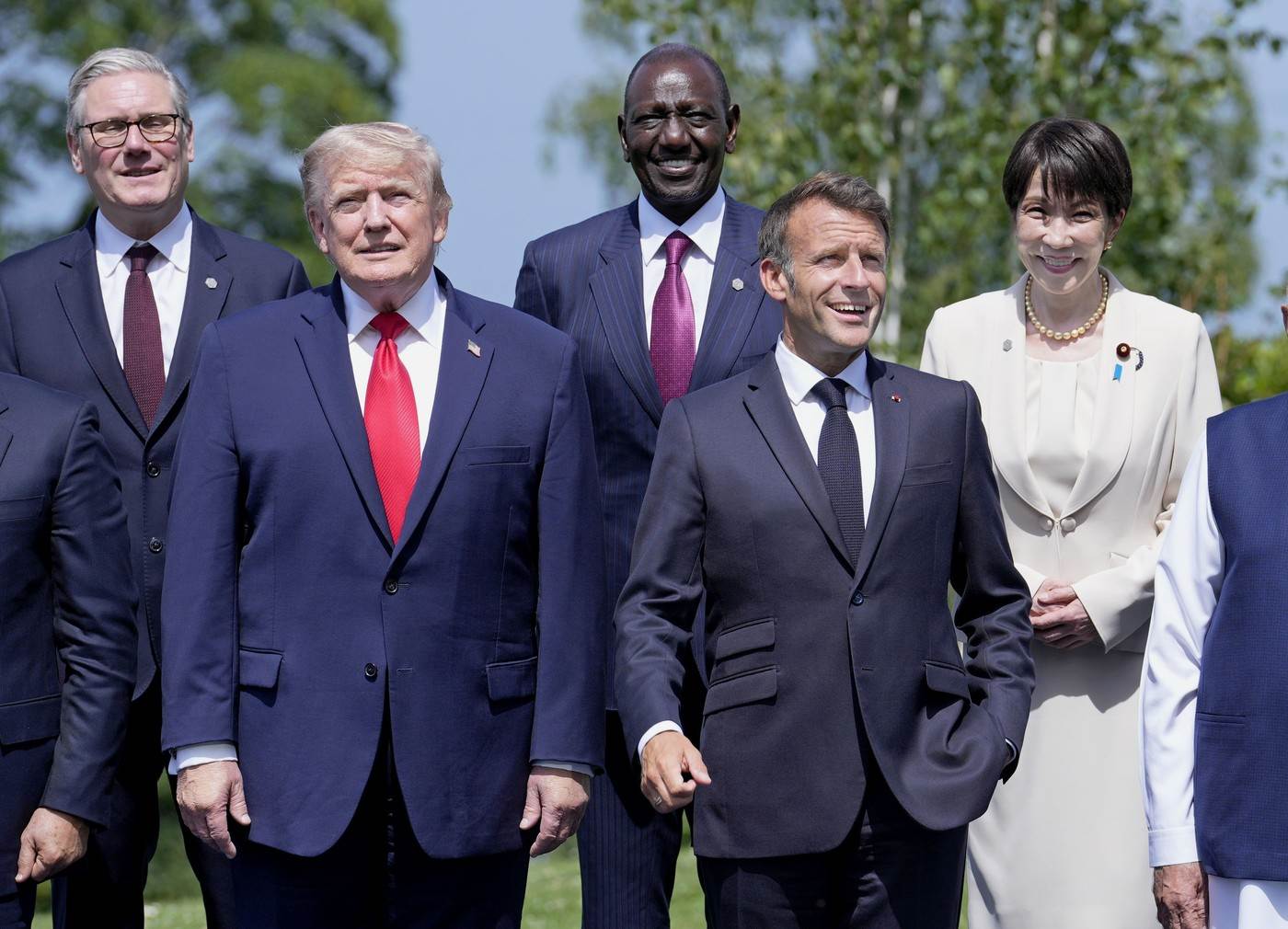  tramp i makron na sastanku g7 