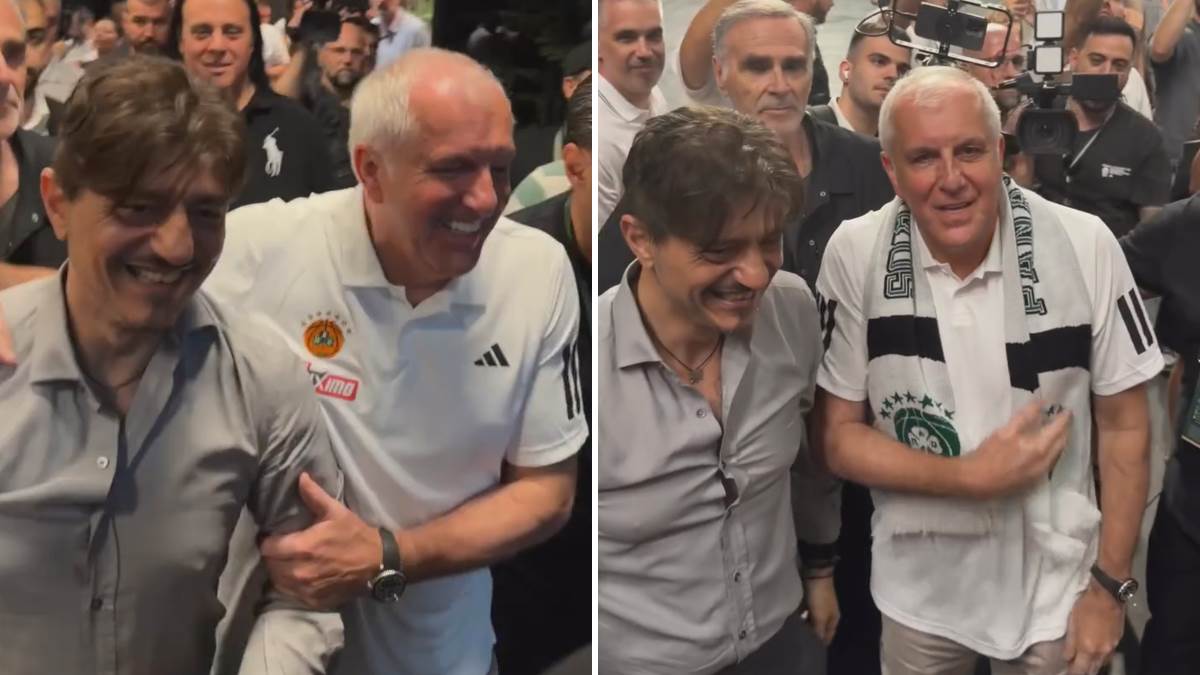  Željko Obradović zagrlio Dimitrisa Janakopulosa  