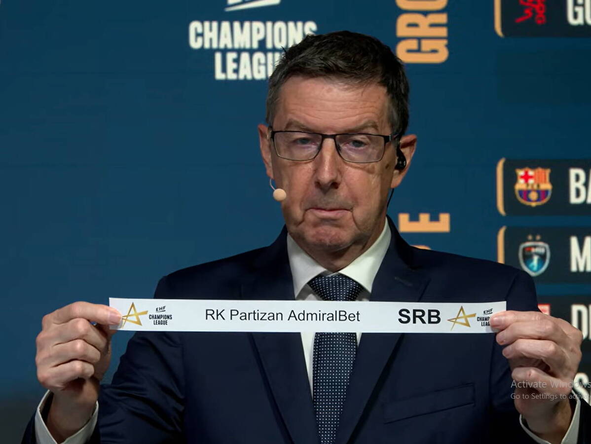  Težak žrijeb za rukometaše Partizana u Ligi šampiona 