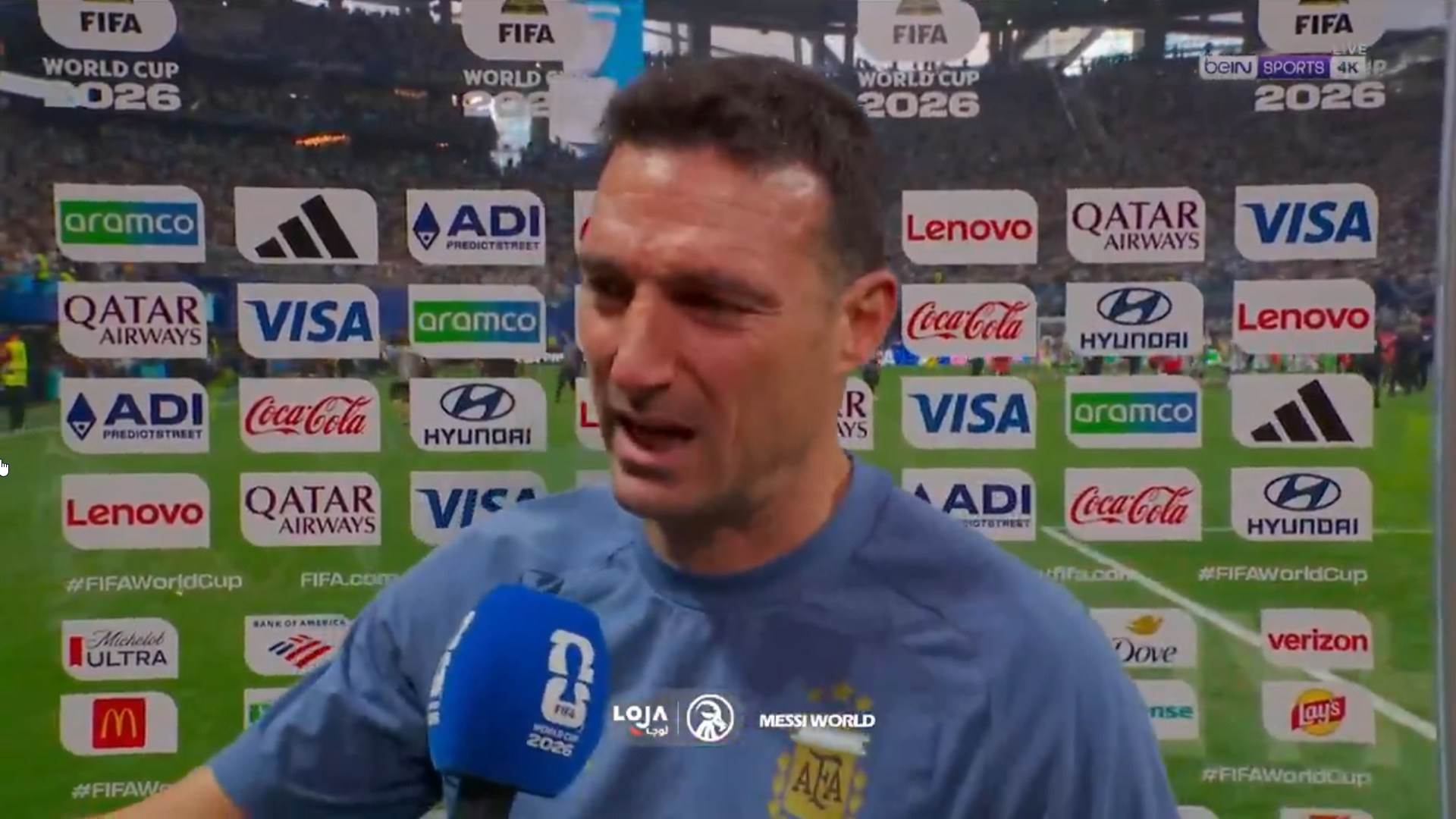  lionel skaloni plakao poslije pobjede argentine 