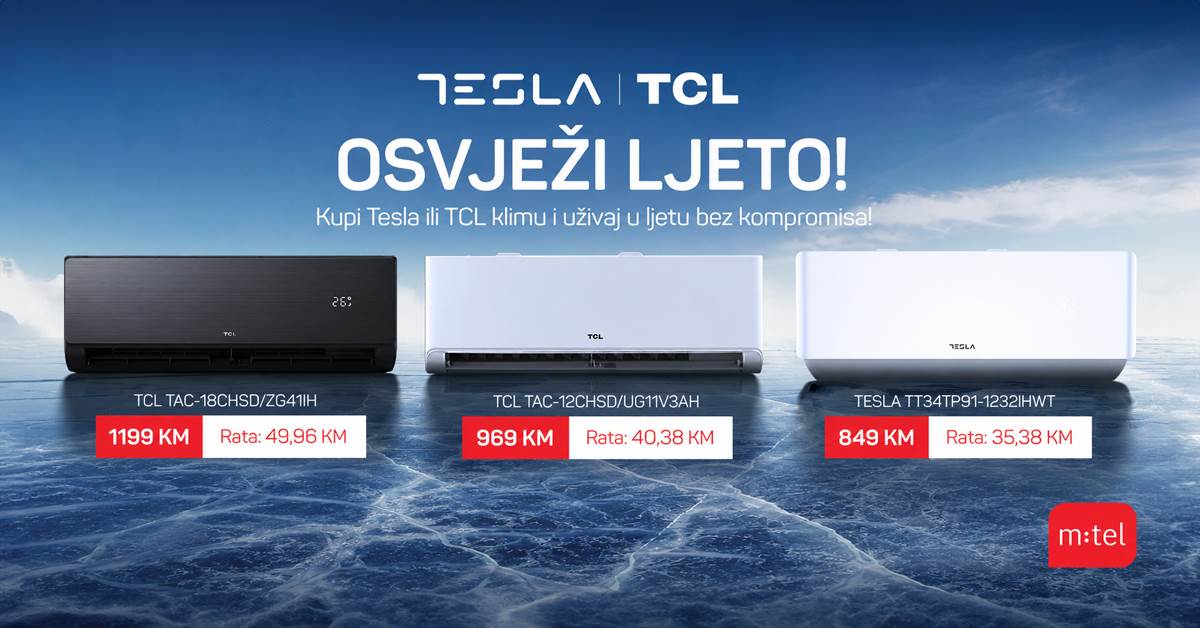  Osvježite ljeto uz Tesla i TCL klime iz m:tel ponude 