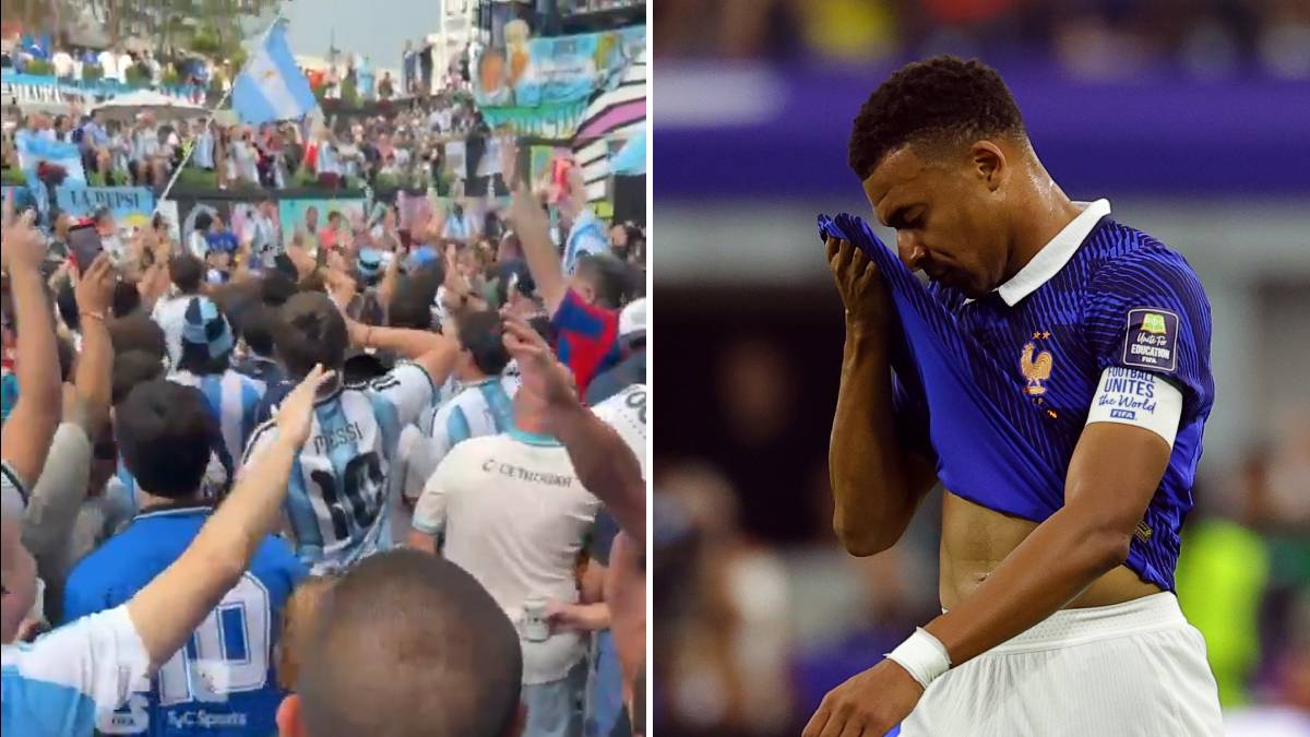  Argentinski navijači slavili poraz Francuske 