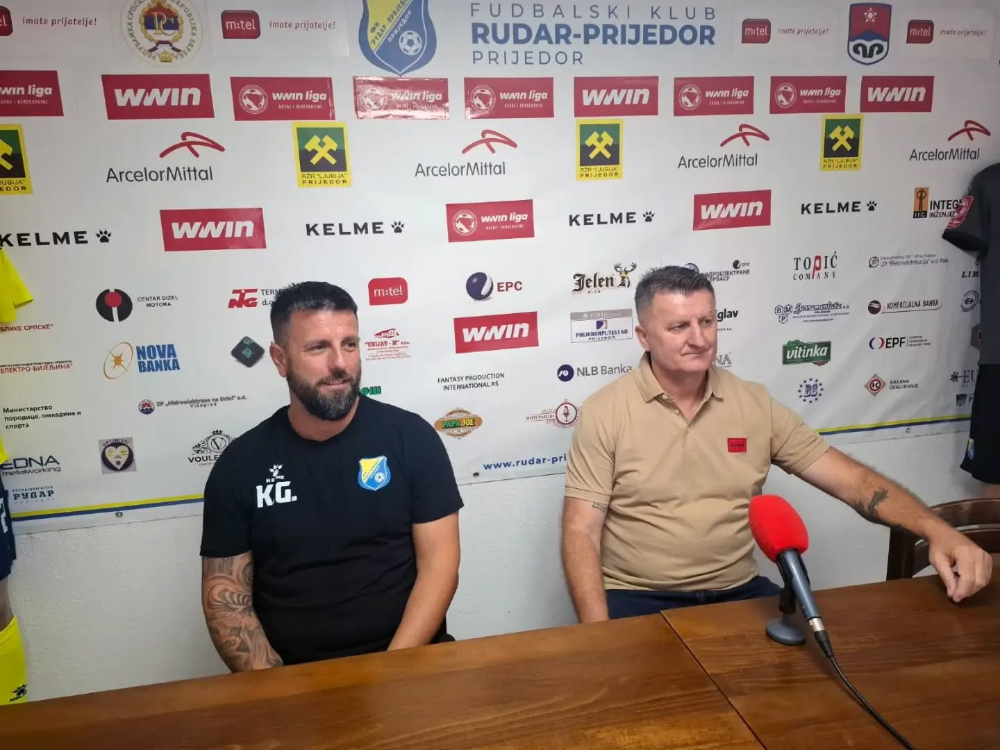  Goran Kecman Dalibor Dragić pres konferencija Rudar Prijedor 