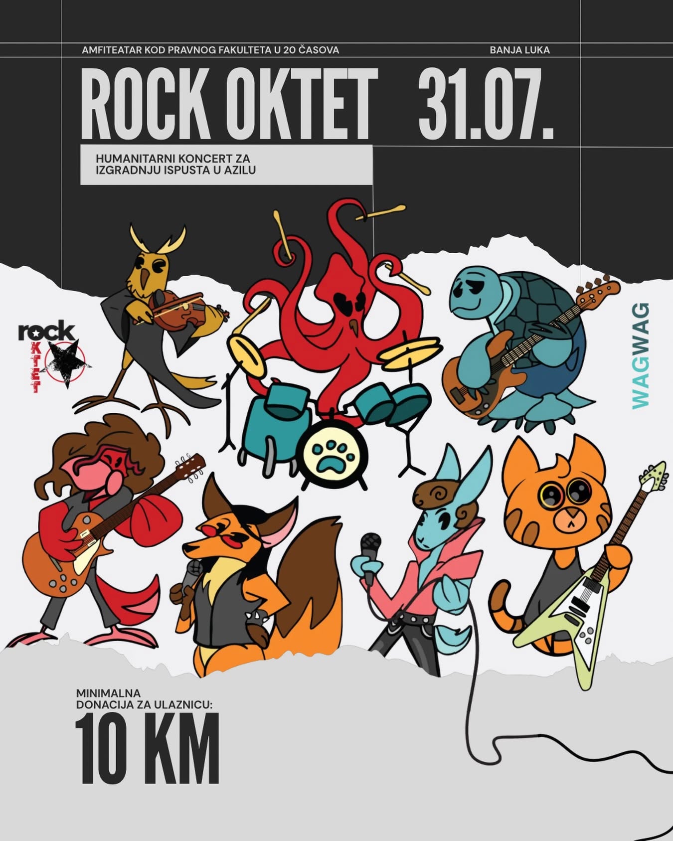  Humanitarni koncert Rock Okteta u Banjaluci: Prikupljaju sredstva za pse iz azila na Manjači 