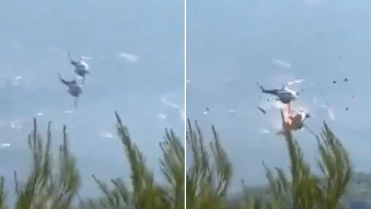  Sudar helikoptera u Grčkoj 