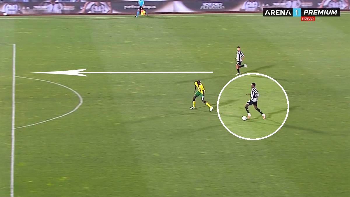  Demba Sek promašio veliku priliku na utakmici Partizan Tobol 