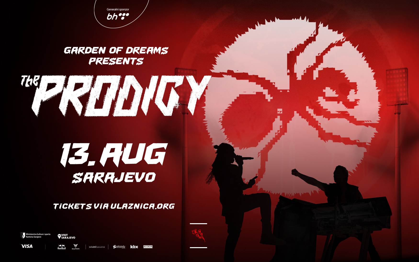  The Prodigy u Sarajevu 13. avgusta - poznat kompletan program 