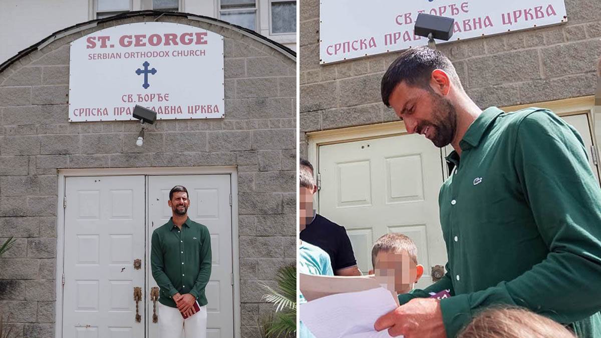 Novak Đoković posjetio crkvu Svetog Đorđa u Sinsinatiju 