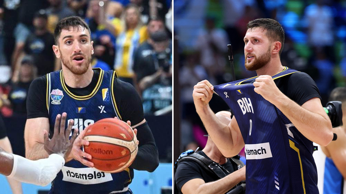  Jusuf Nurkić brani Aleksandra Lazića 