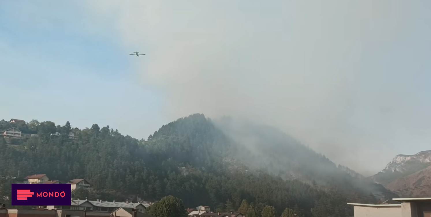 I dalje gori kod Konjica: Požar se širi prema naseljima, "er traktor" na terenu