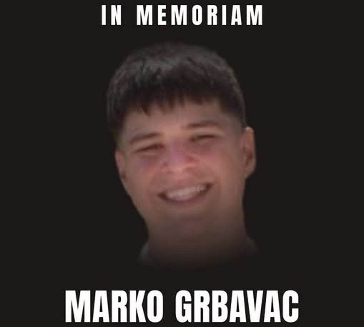  Poginuo mladi rukometaš Marko Grbavac 
