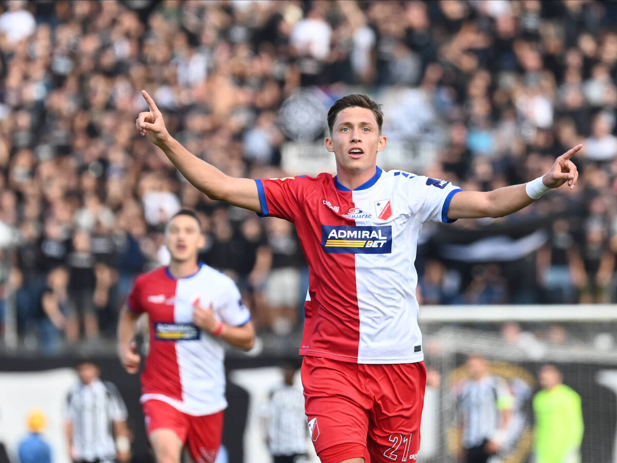  Milan Kolarević gol na utakmici Partizan Vojvodina  