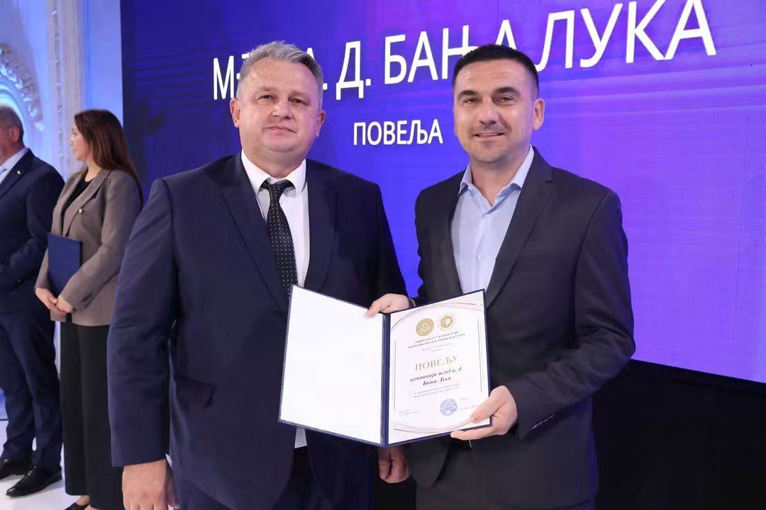  Kompaniji m:tel uručena Povelja PMF-a Banjaluka 