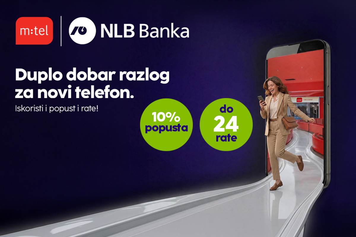  Duplo dobar razlog za novi telefon - 10% popusta i plaćanje na rate 