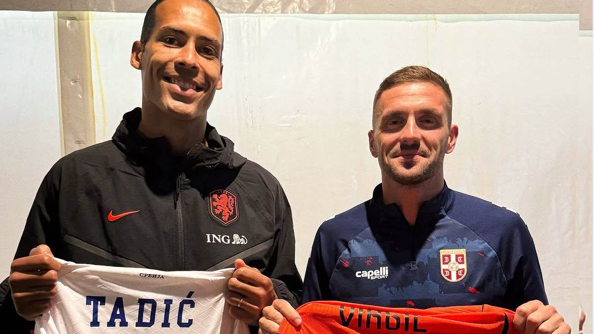  Virdžil van Dajk i Dušan Tadić na Marakani 