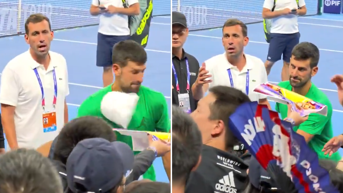  Novak Đoković pogođen kačketom u lice 