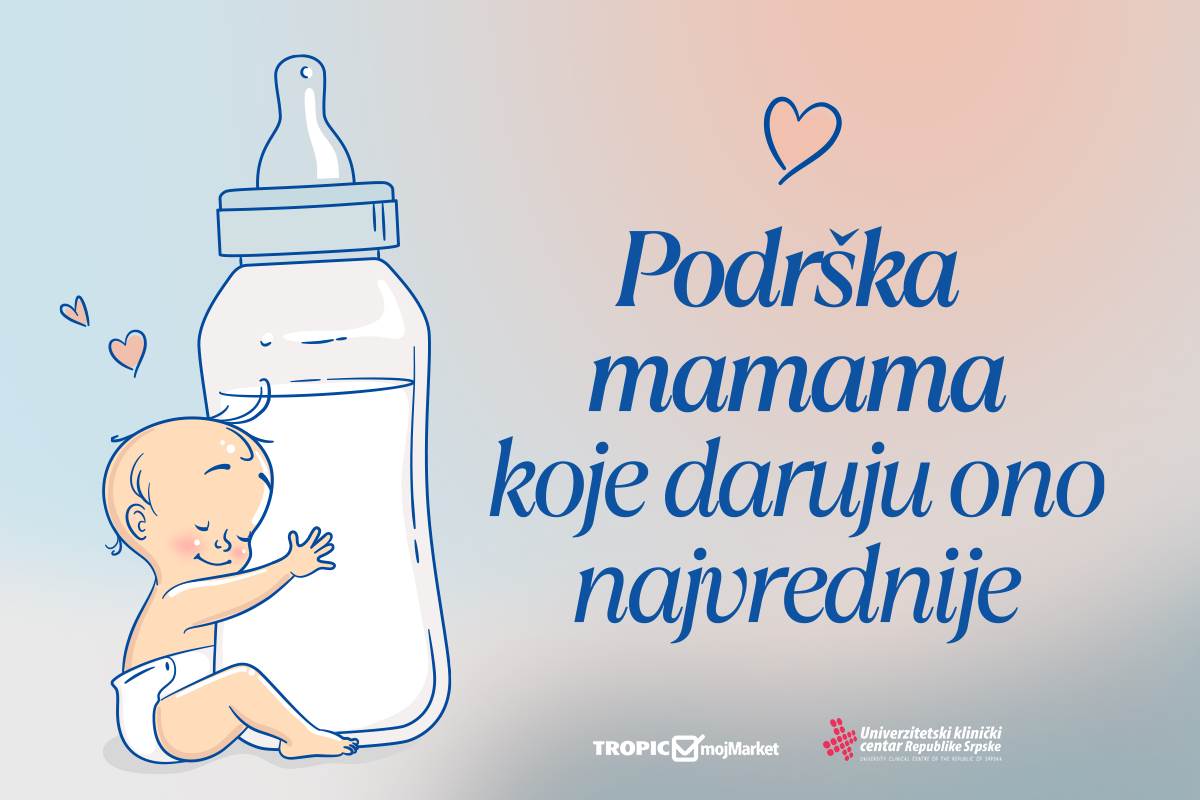  Podrška Tropic Maloprodaje Banci humanog mlijeka i majkama donorkama 