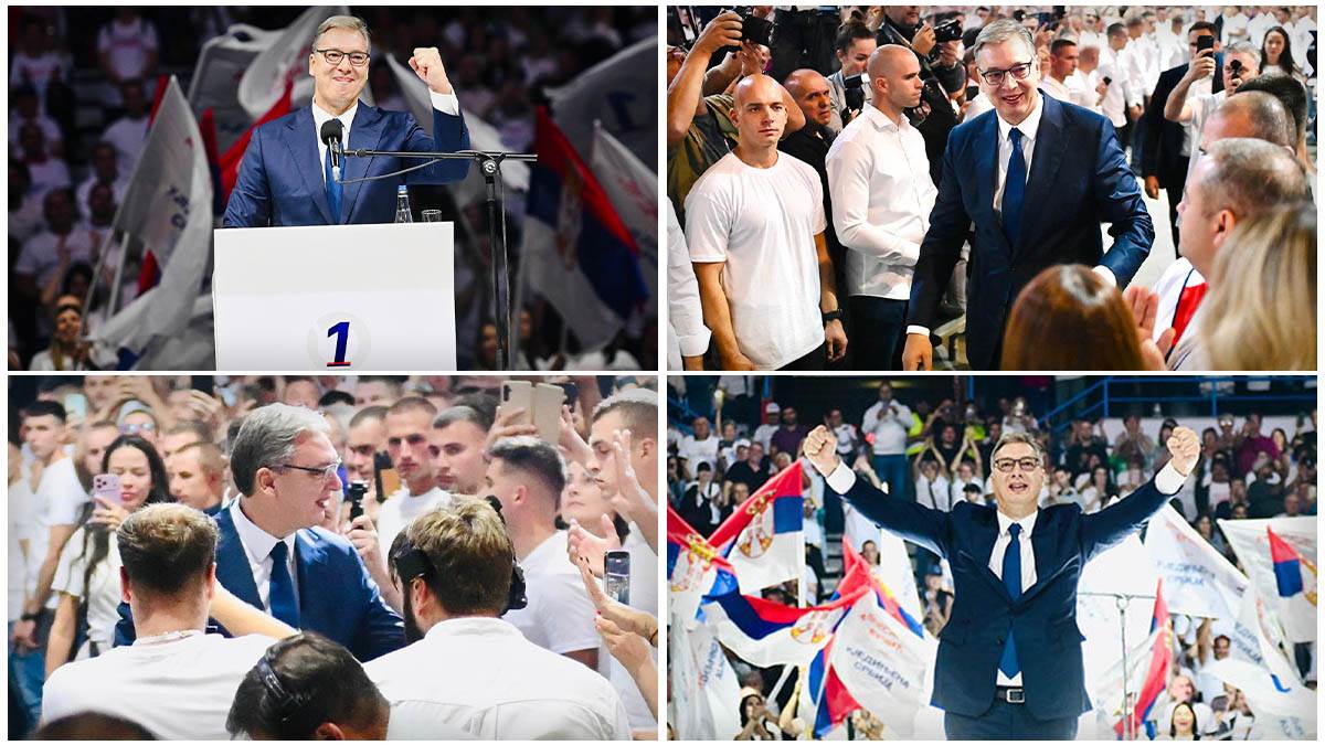  Vučić očekuje ubjedljivu pobjedu liste 'Ujedinjena Srbija' 