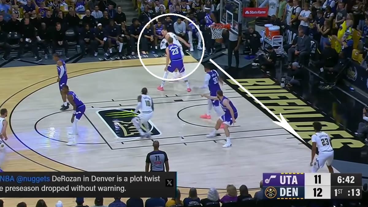  nikola jokic izveo asistenciju godine u prvom mecu u sezoni 