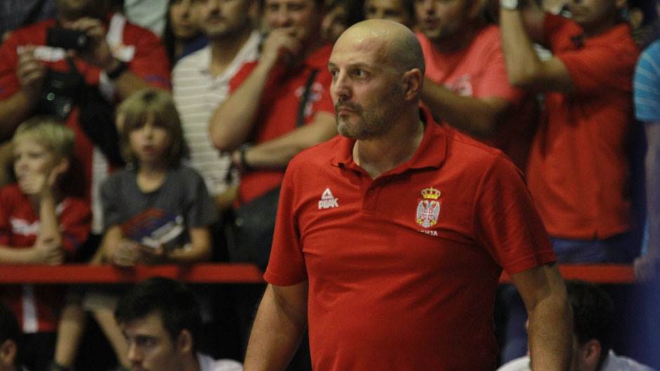  Aleksandar Đorđević poslije meča Srbija - Slovenija u Banjaluci 