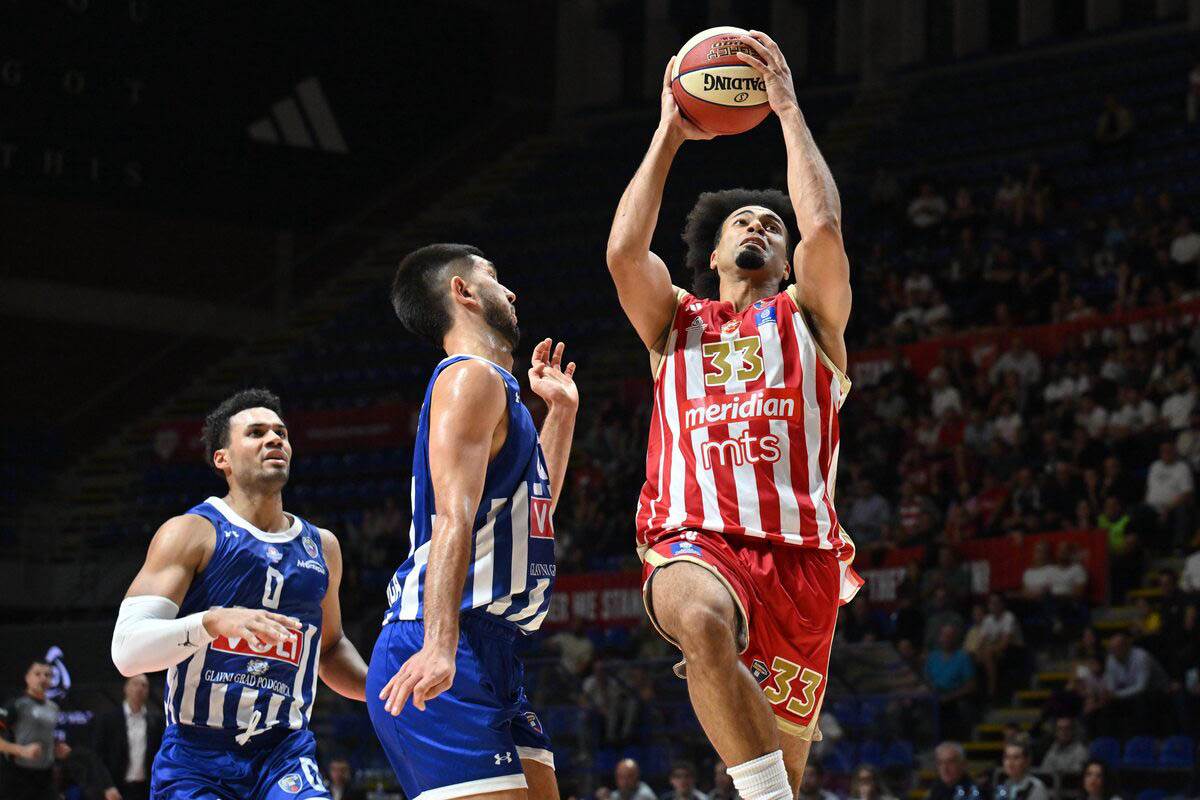  Crvena zvezda pobijedila Budućnost aba liga 