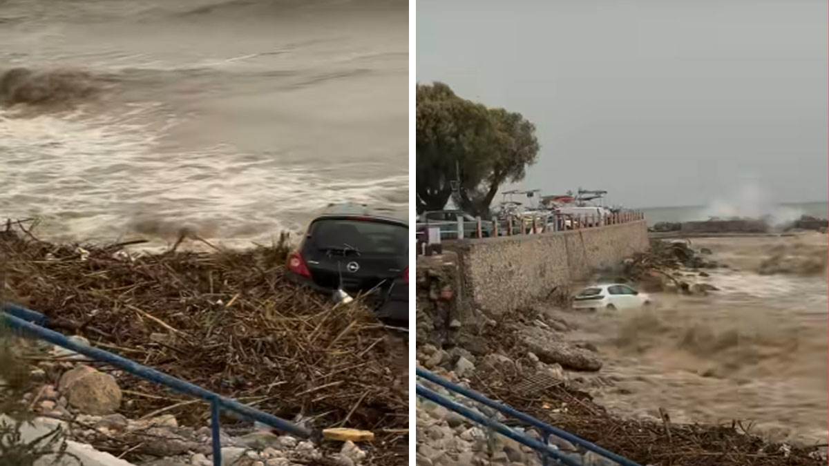  Kataklizma u Grčkoj: Nevrijeme na Rodosu odnijelo automobile i usmrtilo muškarca 
