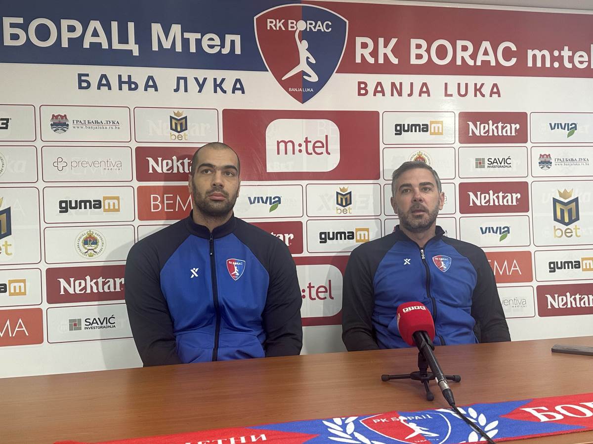 Mirko Mikić Vladimir Vranješ najava RK Borac RK PAOK EHF Evropski kup 