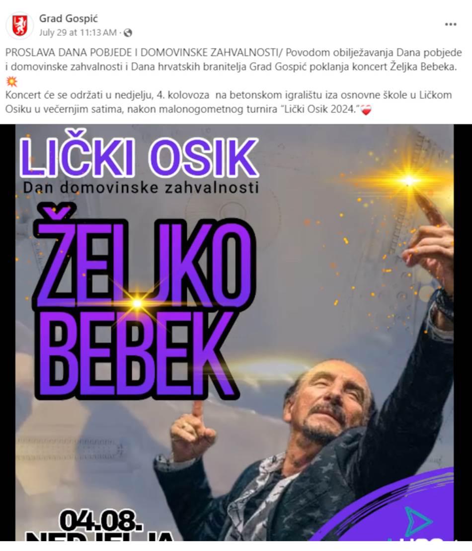 Neprijatelji srpskog roda - Page 2 Zeljko-Bebek-nastup-u-Gospicu