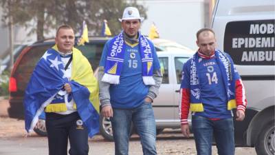  Baraž EURO 2016 BiH - Irska Zenica atmosfera 