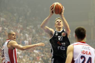  Adin Vrabac poslije pobjede Partizana protiv Zvezde 