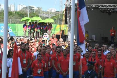  Podignuta zastava Srbije na Olimpijskim igrama u Rio de Žaneiru 2016 