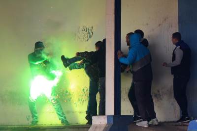  Tuča na meču OFK Beograd Zemun 