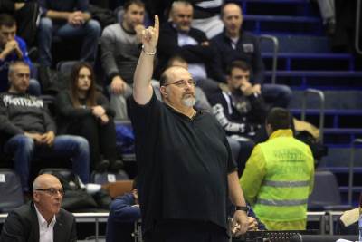  Aleksandar Džikić poslije utakmice Partizan - Sasari 