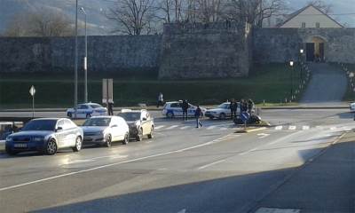  U centru Banjaluke povrijeđen motociklista FOTO 
