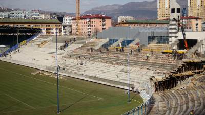  Izgradnja istočne tribine stadiona Grbavica u Sarajevu biće završena u roku 