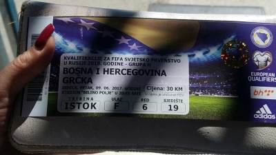  Prodane sve ulaznice za BiH - Grčka 