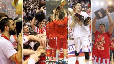  Luka Mitrović i Branko Lazić najtrofejniji u KK Crvena zvezda 